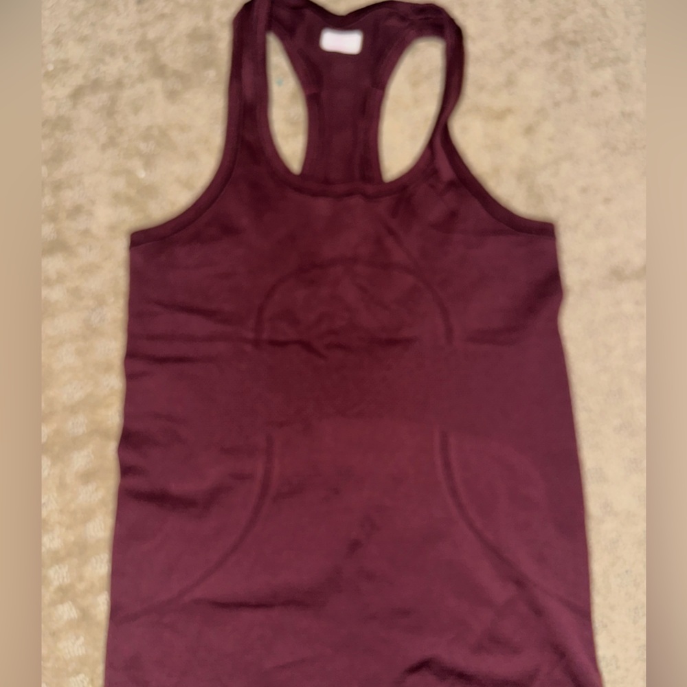Burgundy lulu tank top